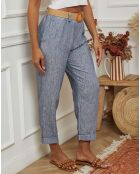 Pantalon Clementine bleu indigo