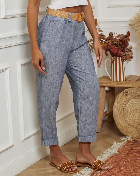Pantalon Clementine bleu indigo