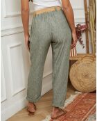 Pantalon Clementine vert kaki