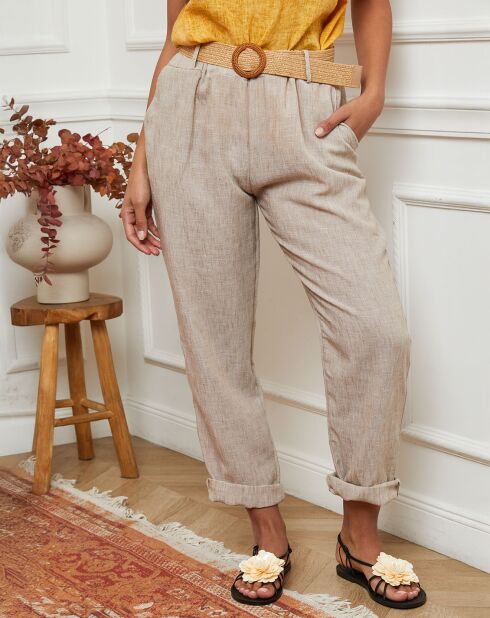 Pantalon Clementine taupe