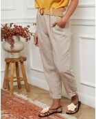 Pantalon Clementine taupe