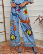 Pantalon Domeo bleu