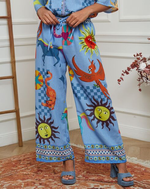 Pantalon Domeo bleu