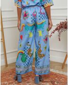 Pantalon Domeo bleu