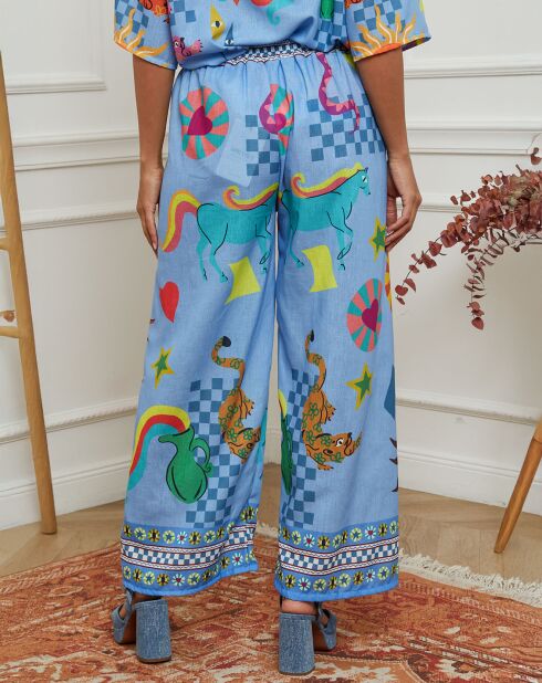 Pantalon Domeo bleu