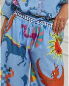 Pantalon Domeo bleu