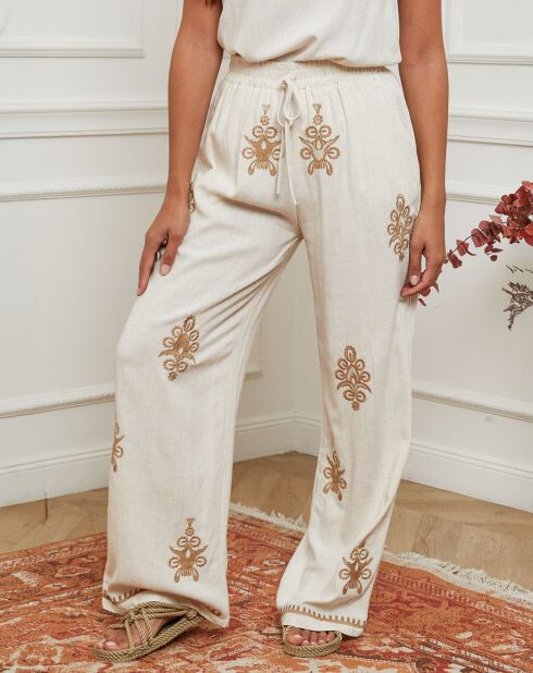 Pantalon Ecoji beige