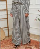 Pantalon en Lin mélangé Gordal noir