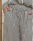 Pantalon en Lin mélangé Gordal noir