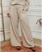 Pantalon en Lin mélangé Gordal taupe