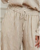 Pantalon en Lin mélangé Gordal taupe