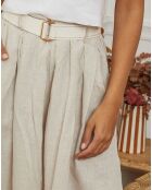 Pantalon 100% Lin Lornica beige