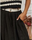 Pantalon 100% Lin Lornica noir