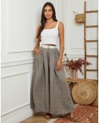 Pantalon 100% Lin Lornica taupe