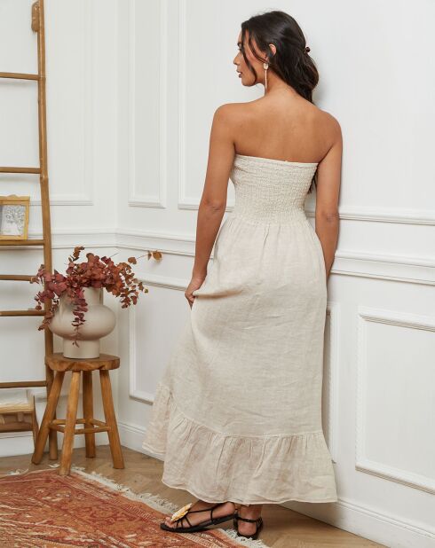 Robe 100% Lin Gretz beige