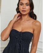 Robe 100% Lin Gretz bleu marine