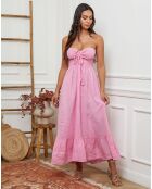 Robe 100% Lin Gretz rose bonbon