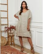 Robe 100% Lin Harvel taupe