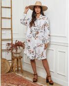 Robe en Lin mélangé Ivika blanche