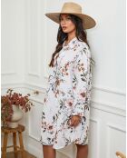 Robe en Lin mélangé Ivika blanche