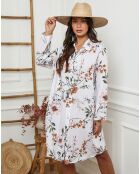 Robe en Lin mélangé Ivika blanche