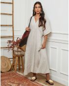 Robe 100% Lin Jacobi beige