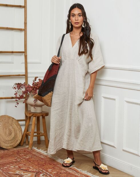 Robe 100% Lin Jacobi beige
