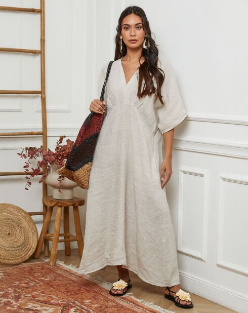 Robe 100% Lin Jacobi beige