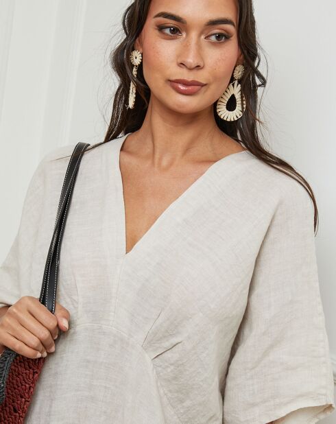 Robe 100% Lin Jacobi beige