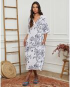 Robe 100% Lin Korry blanche