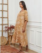 Robe 100% Lin Korry camel