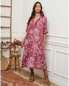 Robe 100% Lin Korry vieux rose