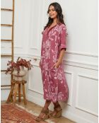 Robe 100% Lin Korry vieux rose
