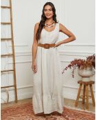 Robe 100% Lin Norgel beige