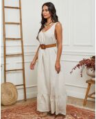 Robe 100% Lin Norgel beige