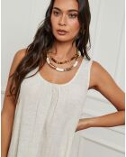 Robe 100% Lin Norgel beige