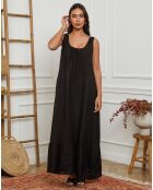 Robe 100% Lin Norgel noire