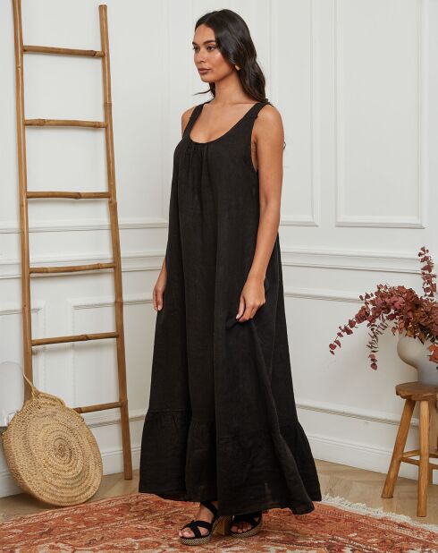 Robe 100% Lin Norgel noire