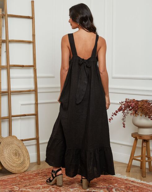 Robe 100% Lin Norgel noire