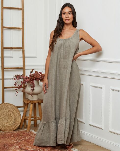 Robe 100% Lin Norgel taupe