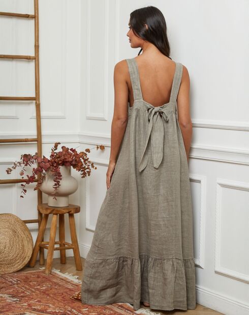 Robe 100% Lin Norgel taupe