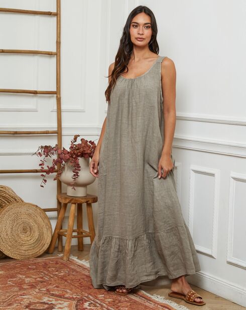 Robe 100% Lin Norgel taupe