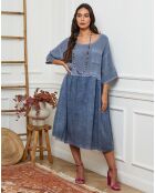 Robe Postyn bleu indigo