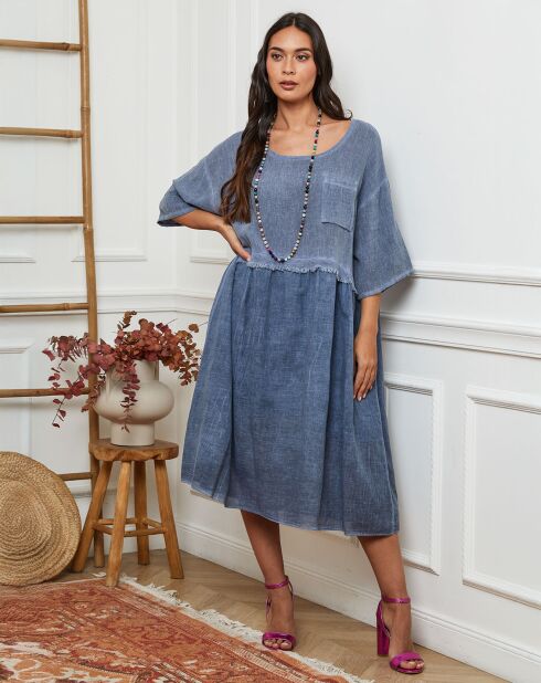 Robe Postyn bleu indigo