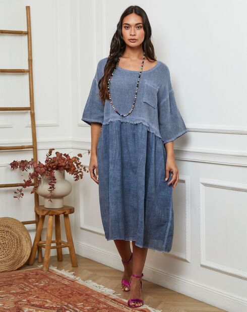 Robe Postyn bleu indigo
