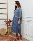 Robe Postyn bleu indigo