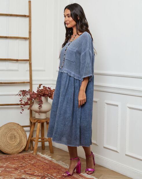 Robe Postyn bleu indigo