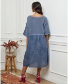 Robe Postyn bleu indigo