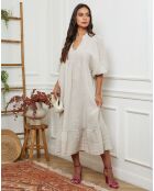 Robe 100% Lin Presty beige