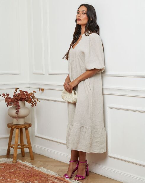 Robe 100% Lin Presty beige